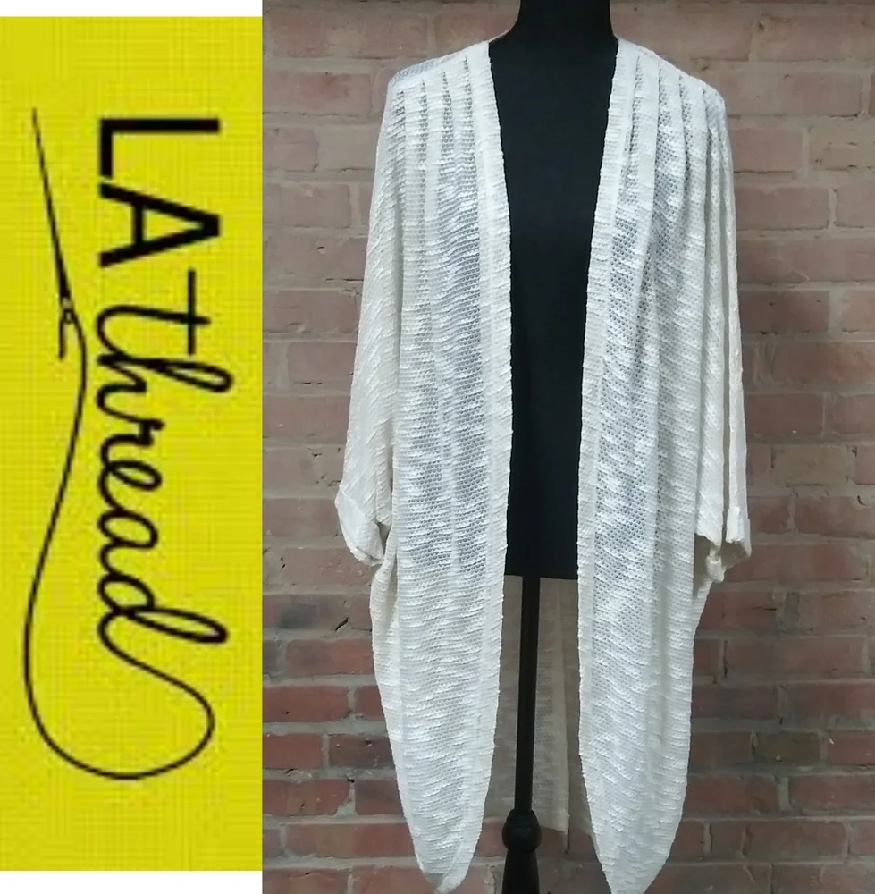 LA Threads | PLUS/NWT Oversized Open-Front Sweater - Picture 1 of 8